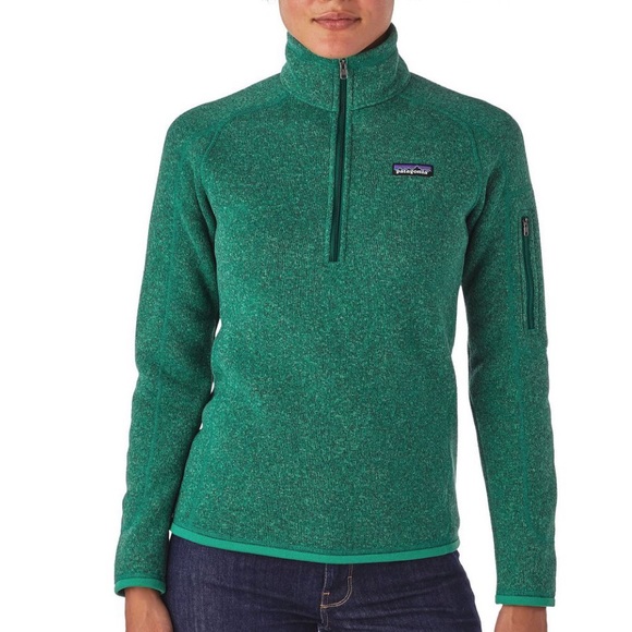 Patagonia Sweaters - Patagonia better sweater 1/4 zip pullover impact green
